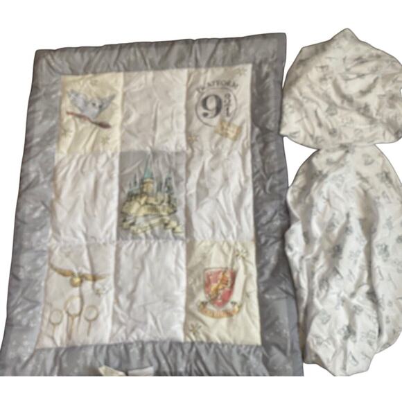 Harry Potter Nursery Bedding Fitted Crib Sheet Set Baby Blanket Comforter - Picture 5 of 15